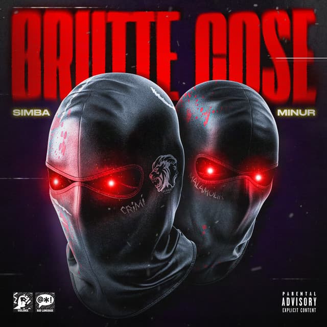 Cover artwork — BRUTTE COSE (feat. MINUR) — Simba La Rue