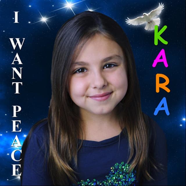 Cover artwork — "I Want Peace" (feat. The International Peace Choir) — Kara